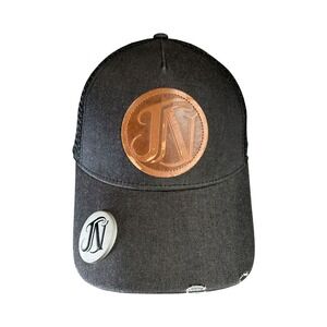 Joe Nichols Official Black Mesh Hat Snapback Leather Patch Bottle Opener Brim